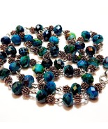 Vintage Aqua Geometric Bead Necklace Costume Handmade B66 Maine - €17,21 EUR Vintage Aqua Geometric Bead Necklace Costume Handmade B66 Maine - €17,21 EUR