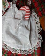 Vtg Santas Best 2 Pocket Christmas Stocking Stuffed Bear Plaid Apron Hol... - £21.82 GBP