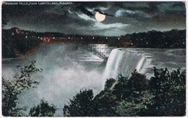 Postcard Moonlight American Falls From Goat Island Niagara Falls - £3.15 GBP