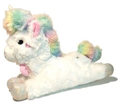FAO Schwarz Toy Plush LED with Sound Lights Unicorn 15 inch Stuffed Toy Rainbow - £15.03 GBP