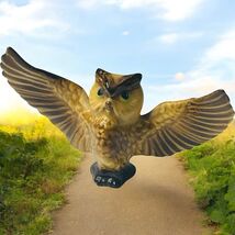 Vtg Hagen Renaker Owl Miniature Brown Figurine Wings Spread Bird Porcelain  - €11,03 EUR
