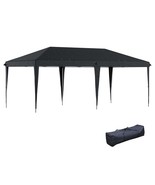 Outsunny 10&#39;x20&#39; Heavy Duty Pop Up Canopy Tent - Outdoor Party, Black - $360.65 CAD