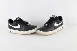 Nike Air Force 1 Mens 13 Distressed &#39;07 Spell Out Leather Shoes Sneakers... - £41.41 GBP