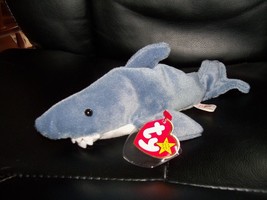 TY BEANIE BABY CRUNCH THE SHARK Retired PVC Pellets NEW - £23.92 GBP