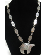Richard Singer Sterling Silver Spirit Bear Panel Chain Necklace Navajo 8... - $1,287.33 CAD