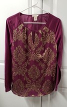 Sundance Women&#39;s Blouse Shirt Size: Medium Cutest 100% Silk - £28.48 GBP