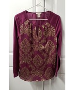 Sundance Women&#39;s Blouse Shirt Size: Medium Cutest 100% Silk - £27.95 GBP