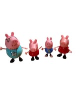 Lot of 4 Peppa Pig 2003 Posable Figurines - £10.28 GBP