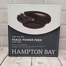 Hampton Bay Track Lighting Linear Floating Power Feed Connector 2400W Black - $12.21