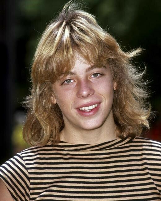 Leif Garrett 1970's idol smiling portrait in striped shirt 24x36 inch poster