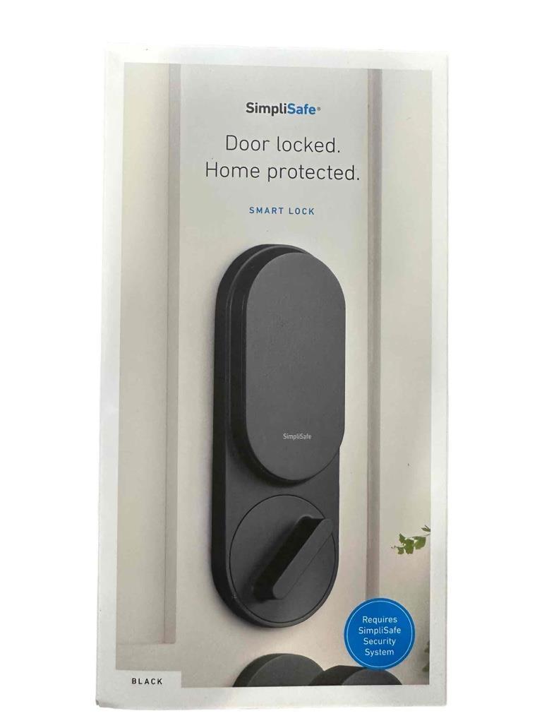 NEW SimpliSafe Black Smart Door Lock With PIN Pad Smart Door Locks