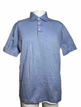 Daniel Cremieux Mens Large Polo Shirt Blue Short Sleeve -  RB - $17.29