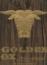 2 Golden Ox Restaurant Menus Kansas City Stock Yards Where Steak is Born 1972 - £61.58 GBP