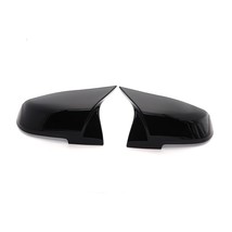 2 pieces Rearview Mirror Cover Cap  Black for  Series 1 2 3 4 X M 220i 328i 420i - £99.35 GBP