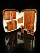 Brizard and Co. Tan Leather  Havana Traveler with cutter & lighter image 6