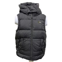 National Geographic Unisex Asian 150 Large Hooded Duck Down Vest BLACK H... - $72.19