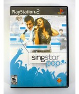 SingStar Pop Authentic Sony PlayStation 2 PS2 Game 2007 - £2.35 GBP