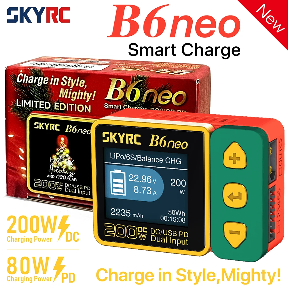 SkyRC B6neo Global Limited Special Version Smart Charger DC 200W PD 80W Battery  - £39.73 GBP