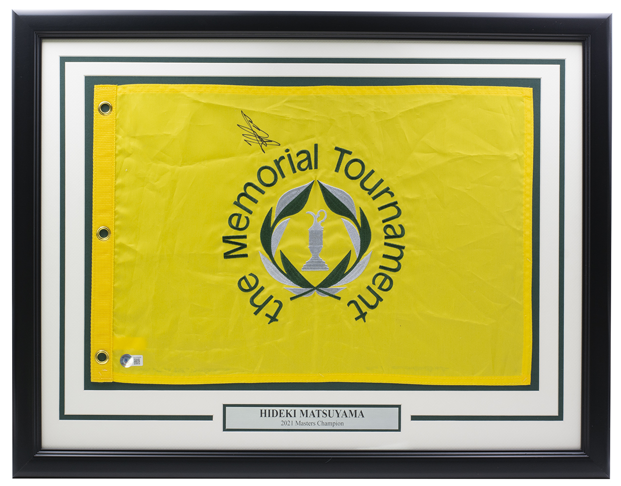 Primary image for Hideki Matsuyama Signed Framed The Memorial Tournament Golf Flag BAS