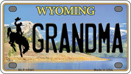 Grandma Wyoming Novelty Mini Metal License Plate Tag - £11.76 GBP