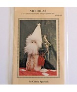 Connie Spurlock Christmas Craft Pattern Nicholas Painted Face 13&quot; Santa ... - £7.00 GBP