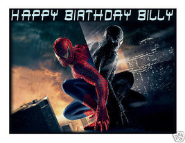 Spiderman 3 edible cake image topper frosting sheet party decoration - £7.95 GBP