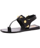 NEW VINCE CAMUTO BLACK LEATHER COMFORT  SANDALS SIZE 8.5 M  $98 - £56.24 GBP
