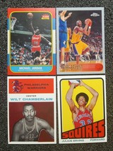 Michael Jordan, Kobe Bryant, Wilt Chamberlain, Juilus Erving Rookie Card Lot. Re - $4.85