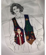 Vintage vip Dreamspinners Cranston Christmas Vest cut and sew - $9.90