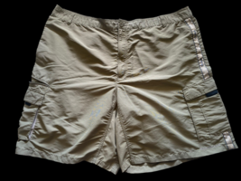 Columbia PFG Cargo Shorts Size 44 Mens Green Wicking Pockets Fishing Gor... - $29.63