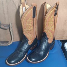 Womens cowboy boots  Rod parker sz:7 A black L, roper caramel emb U item... - $271.15