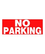 BIG Red Plastic NO PARKING SIGN parking space notice 6&quot; x 15&quot;  HILLMAN 8... - $31.34 CAD