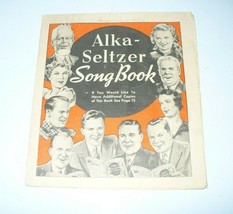 Vintage 1937 Alka-Seltzer Song Book, 16 pages, 8 songs, 6&quot; x 7&quot; Classic Ads - £5.86 GBP