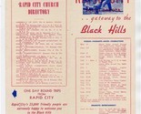  Rapid City South Dakota Brochure Gateway to the Black Hills 1940&#39;s How ... - £17.02 GBP