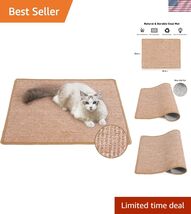 Cat Scratcher Mat, 23.6 X 31.5 Inch Natural Sisal Cat Scratch Mats, Hori... - $76.53