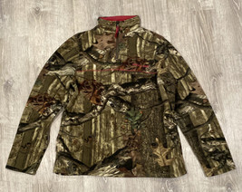 Mossy Oak Break-Up 1/4 Zip L (12-14) Camouflage Women&#39;s Fleece Sweatshirt - £10.45 GBP