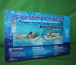 Swimline Water Sports Inflatable Battle Boards Pool Floats With Water Sq... - £45.44 GBP