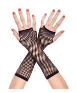 Black Fishnet Fingerless Gloves Gogo Dancer Rave Raver Wear Costume Acce... - $182.83 MXN