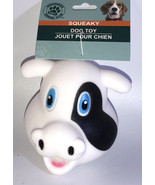 Squeaky Cow Dog Toy(For All Size Dogs)White-BRAND NEW-SHIPS N 24 HOURS - £13.20 GBP