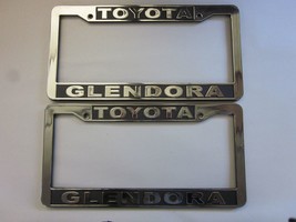 Pair of 2X DCH Toyota of Glendora License Plate Frame Dealership Plastic - £22.82 GBP
