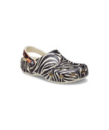 Crocs Classic Animal Remix Clog Bone White Black Wild Zebra Size Men7/wo... - $69.83 CAD