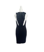 BADGLEY MISCHKA SZ 10 BLACK Sleeveless Ruffle Back Cocktail Dress Mini Z... - £98.89 GBP
