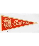 Keithley&#39;s Gift Shop Paper Banner Chetek Wisconsin Fishing  - £21.65 GBP