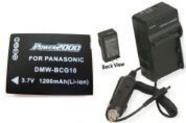Battery + Charger for Panasonic DMC-ZS10K DMC-ZS10N - £30.42 GBP