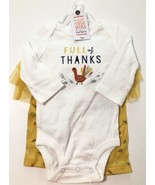 Carter&#39;s &quot;Full of Thanks&quot; Girl&#39;s 2-Piece Thanksgiving Outfit Size: 3 Month - £9.53 GBP