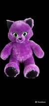 Build A Bear Purple Magic Kitty Cat Halloween 16&quot; Plush  Glitter Ears Feet - £9.52 GBP