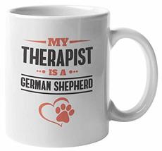 Make Your Mark Design German Shepherd Therapist Coffee &amp; Tea Mug for Dog Lover,  - £15.48 GBP