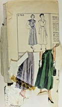 Vtg 1949 Sewing Pattern Simplicity #2766 Skirts Blouses Pockets New Look... - $28.71