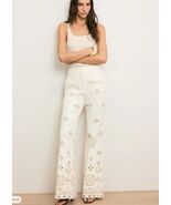 2026 NEW AUTHENTIC Veronica Beard Komi Eyelet Pant in Dove White $698 - $265.00