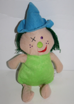 Kellytoy Witch Animal Pals Green Plush 12&quot; Blue Hat Stuffed Halloween Soft Toy - £8.74 GBP